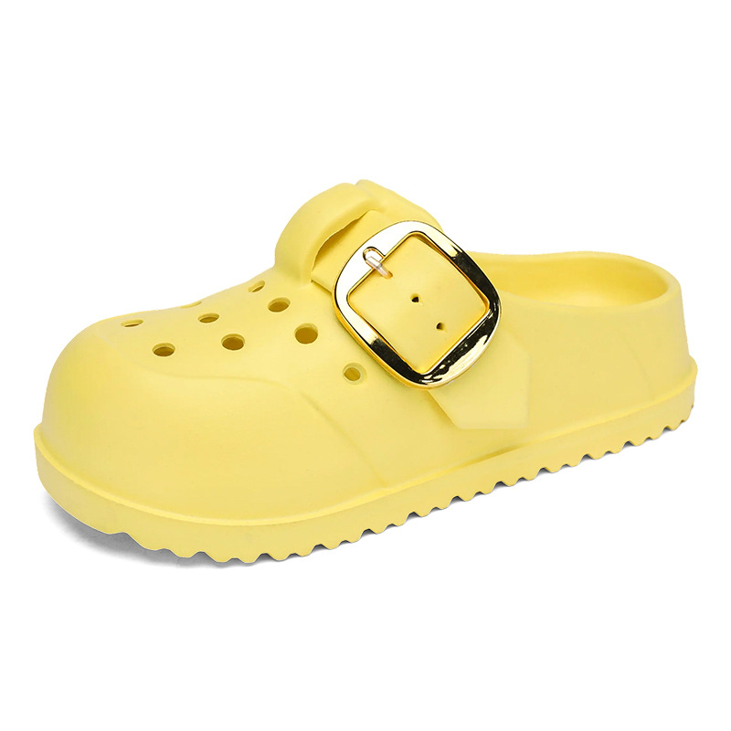 Sieviešu Crocs stilā sandales: EVA augšdaļa un zole, bieza zole, pretslīdēšana, ikdienas pludmales apavi