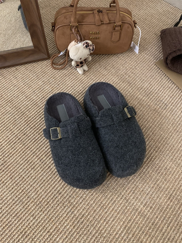 Sievišķīgie velūra loaferi ar mākslīgu kažoku, 5 cm iekšējā augstuma palielinājums, gumijas zole, Korejas stila dizains