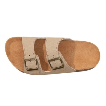 Pludmales sandales ar PVC augšpusi, ādas zole, elpojošas, zoles biezums 3-5 cm