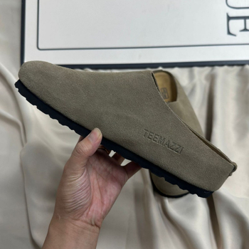 Baotou ādas slip-on kurpes, EVA zole, vienkāršs aizvērums ar vienu klikšķi, iekšējais Cortex, plakana zole