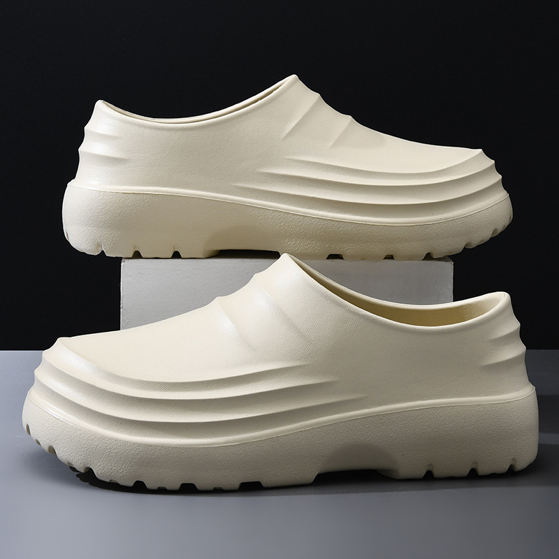 Beihan Unisex Παπούτσια Σεφ - Αδιάβροχα Slip-On Παπούτσια Κουζίνας, EVA Κορυφή, Αντιολισθητική Σόλα, Σόλα Κατασκευασμένη Με Έγχυση