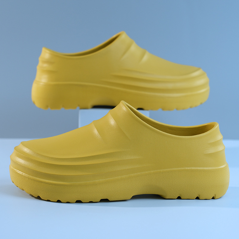 Beihan Unisex Παπούτσια Σεφ - Αδιάβροχα Slip-On Παπούτσια Κουζίνας, EVA Κορυφή, Αντιολισθητική Σόλα, Σόλα Κατασκευασμένη Με Έγχυση