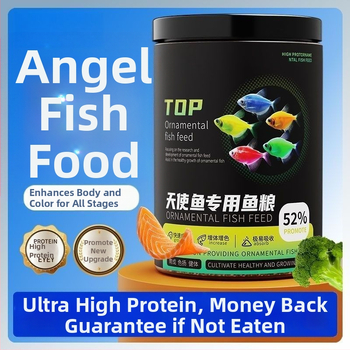 Akvaariumi kala toit dekoratiivkaladele — graanulid, veekeskonna lemmiktoit, mitte imporditud