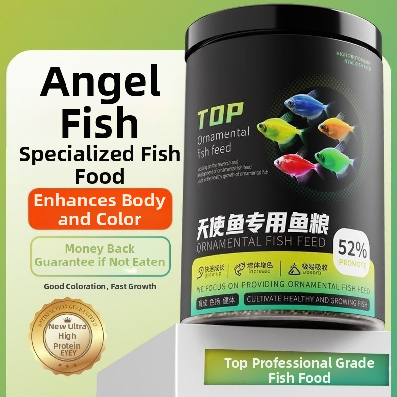 Akvaariumi kala toit dekoratiivkaladele — graanulid, veekeskonna lemmiktoit, mitte imporditud