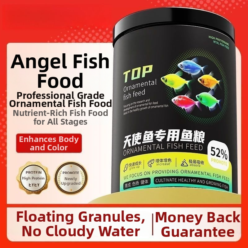 Akvaariumi kala toit dekoratiivkaladele — graanulid, veekeskonna lemmiktoit, mitte imporditud