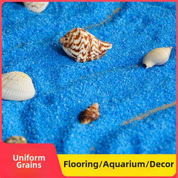 Dekoratívny piesok pre mikro krajinky (morská modrá), kameňová základňa, 500 g, na dekoráciu