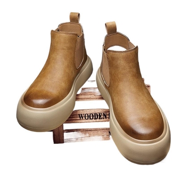 Martin bateliai, britiško stiliaus slip-on Chelsea, viršus iš mikropluošto odos, padas iš gumos putų, žemas nugaros dydis