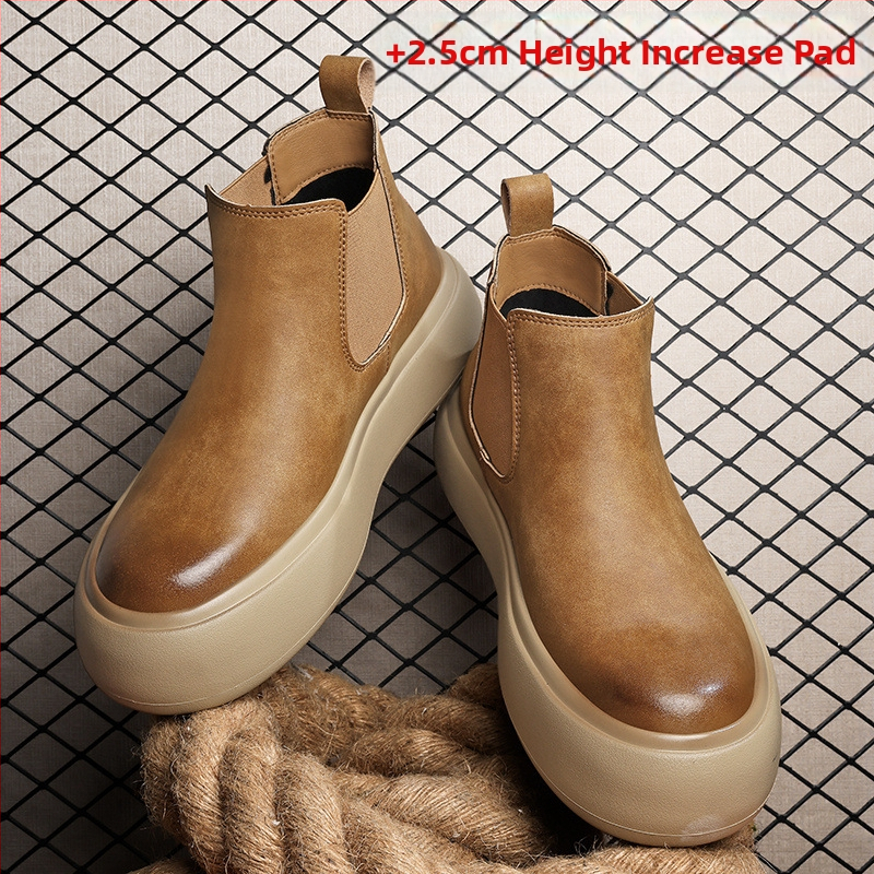 Martin bateliai, britiško stiliaus slip-on Chelsea, viršus iš mikropluošto odos, padas iš gumos putų, žemas nugaros dydis