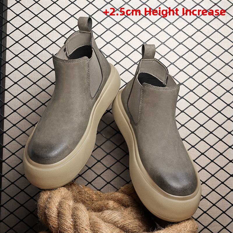 Martin bateliai, britiško stiliaus slip-on Chelsea, viršus iš mikropluošto odos, padas iš gumos putų, žemas nugaros dydis