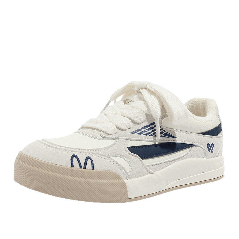 Ženske casual tenisice s okruglim nosom, platformom, fleece podstavom, gumenom potplatom, na vezanje