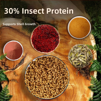 yee Kilpkonnade graanulite toit – kõrge proteiinisisaldusega ja kaltsiumilisandiga, akvariumikilpkonnadele, 0,3 kg, 20 tk