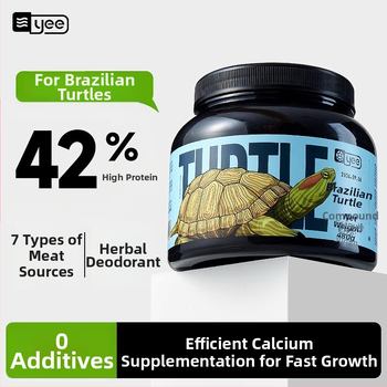 Yee kilpkonna toit – osakestega toit; Bränd: Yee; Päritoluriik: Shandong; Pakendi kogus: 1; Tüüp: akvaariumi lemmikloomatoit