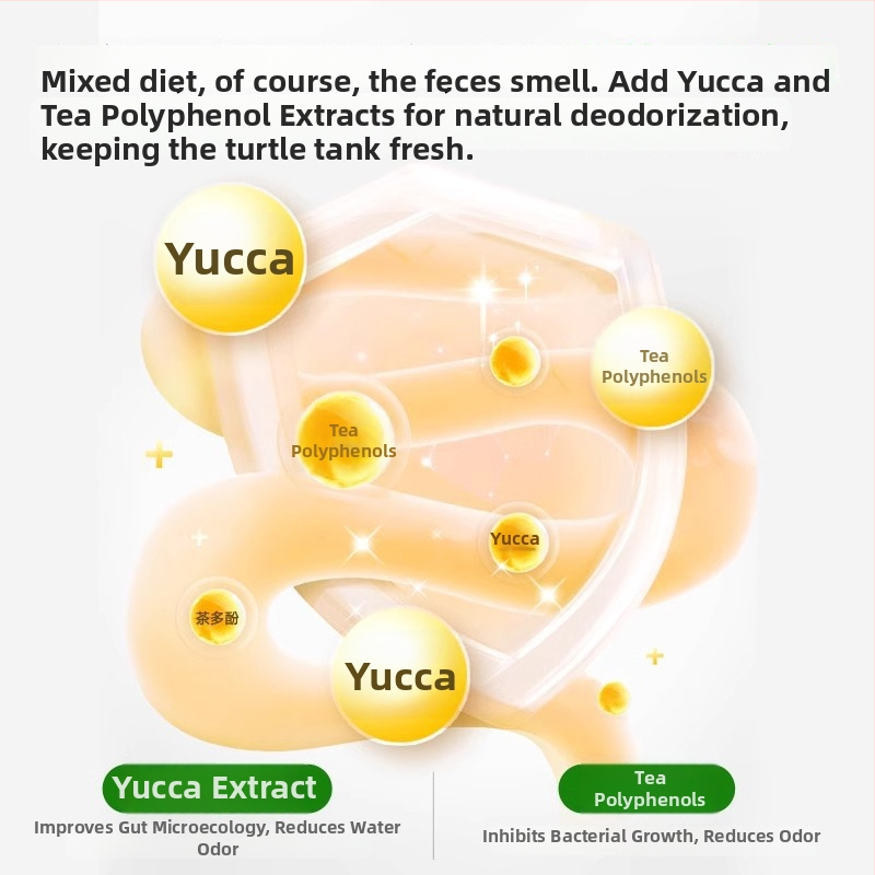Bruņurupuču barība Yee – daļiņu barība; Zīmols: Yee; Izcelsme: Shandong; Iepakojums: 1 gab.; Veids: akvārija mājdzīvnieku barība