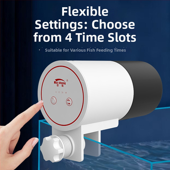 Automatinė akvariumo šėrimo sistema – išmanus reguliuojamas laikmatis, tinkama koi ir aukso žuvims, plastikinis, Naichong