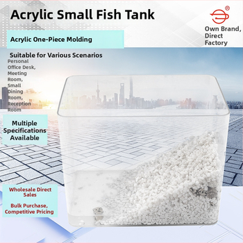 Stalo dydžio akvariumas vėžliukui ir auksinei žuviai - PVC dekoratyvinis akvariumas, pakuotė 10 vnt., 1 kg