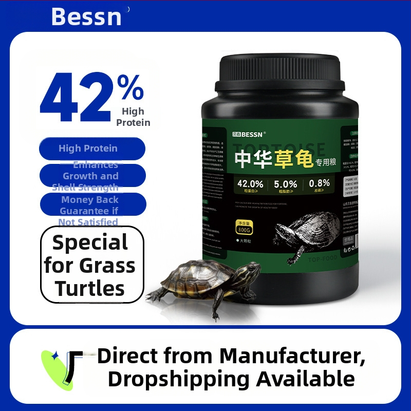 Kilpkonnade teravilja toit – akvaariumi lemmikloomade toit, 800 g, pakk 10, kaubamärk BESSN