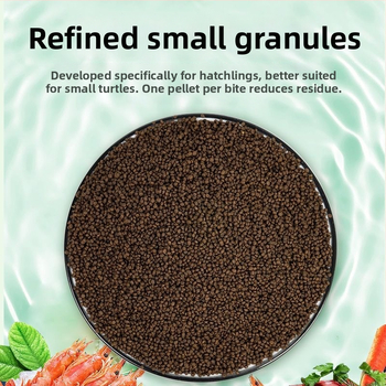 Noore kilpkonna toit – kõrge kaltsiumi ja valgu sisaldus, graanulid, kaitseb pehme kilp