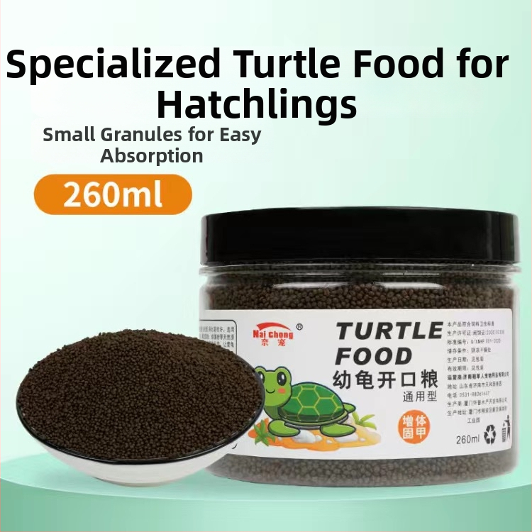 Noore kilpkonna toit – kõrge kaltsiumi ja valgu sisaldus, graanulid, kaitseb pehme kilp