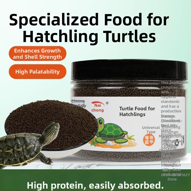 Noore kilpkonna toit – kõrge kaltsiumi ja valgu sisaldus, graanulid, kaitseb pehme kilp