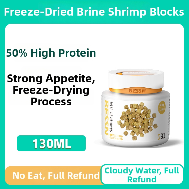 Bessn – Liiofiliseeritud vereussid – granulaarne akvaariumi toid, 350 g, 10 tk