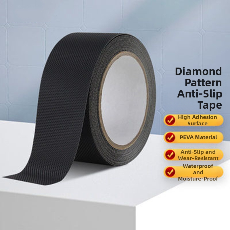 PEVA pagrindu pagaminta lipni neslidinanti juosta vonios kambariams ir laiptams (storį 0,75 mm, akriliniai klijai)