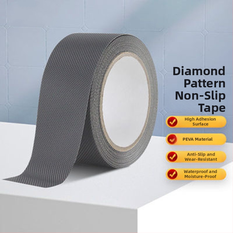 PEVA pagrindu pagaminta lipni neslidinanti juosta vonios kambariams ir laiptams (storį 0,75 mm, akriliniai klijai)