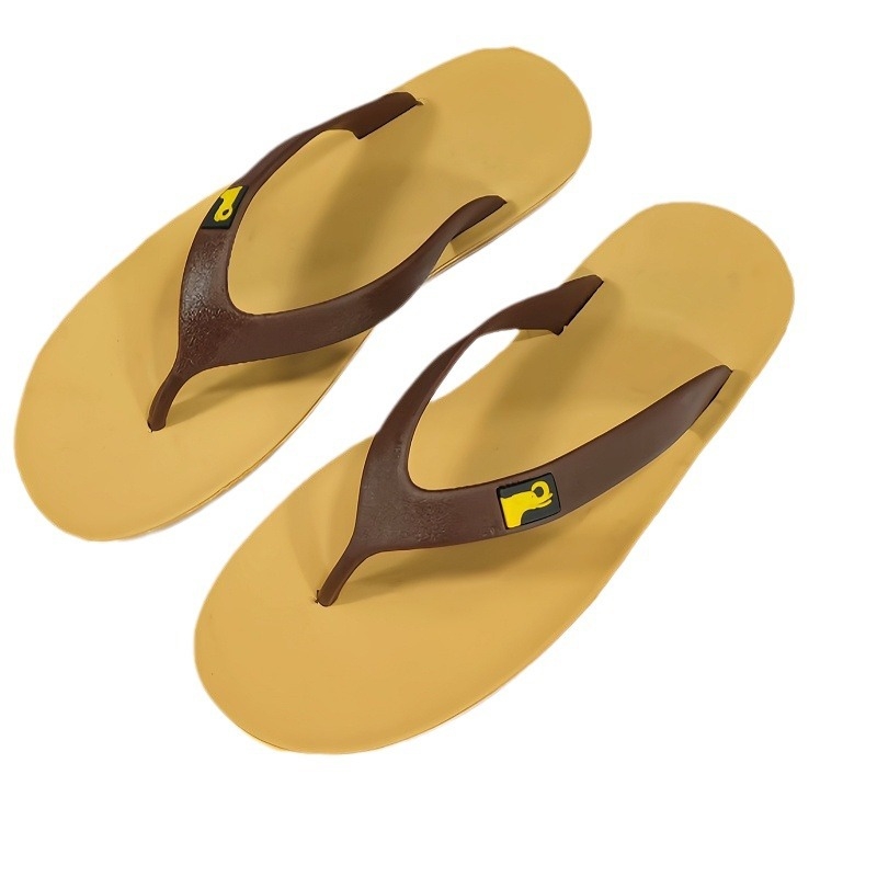 Férfi flip-flopok, nyitott lábujjak, strand-stílus, PVC felső rész, vulkanizált gumitalp, csúszásmentes, gyorsan száradó, könnyű