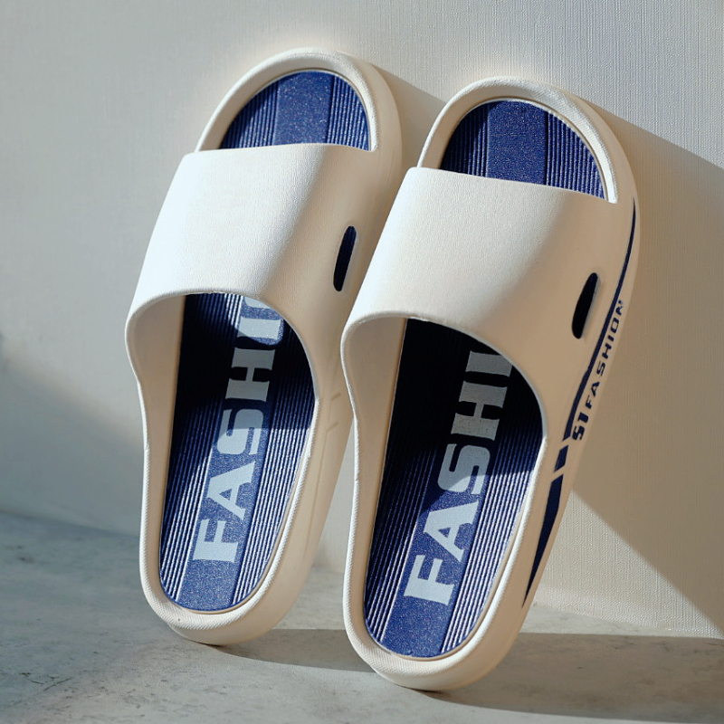 Férfi nyári papucs, puha talppal PVC-ben, csúszásmentes, szagtalan, egy pántos papucs pároknak