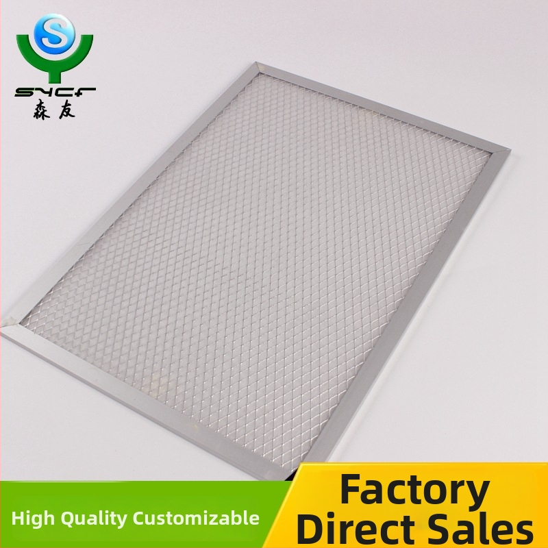 Plākšņu tipa gaisa filtrs G3/G4 svaiga gaisa sistēmai – rupja efektivitāte, plāksne un rāmis, modelis SY-GLQ-3003, filtrēšanas laukums 1000