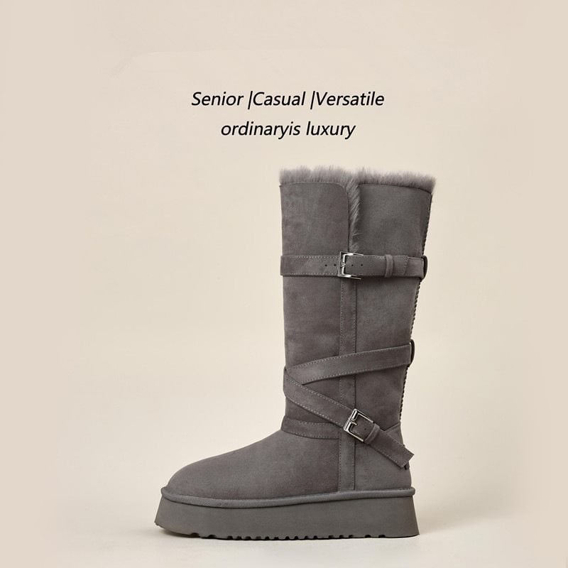 Sieviešu sniega zābaki, velūra augšdaļa, bieza zole, kokvilnas odere, augsts kāta augums, dziļš atvērums