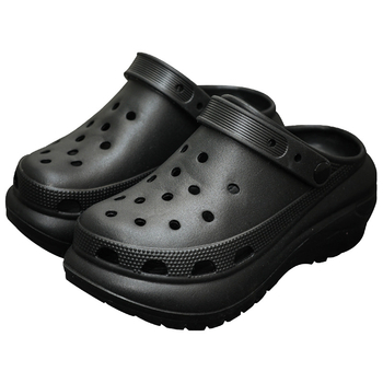Sieviešu Crocs stila sandales, EVA augšējā daļa un EVA zole, 5 cm bieza zole, pretslīdēšana, injekcijas formēta zole
