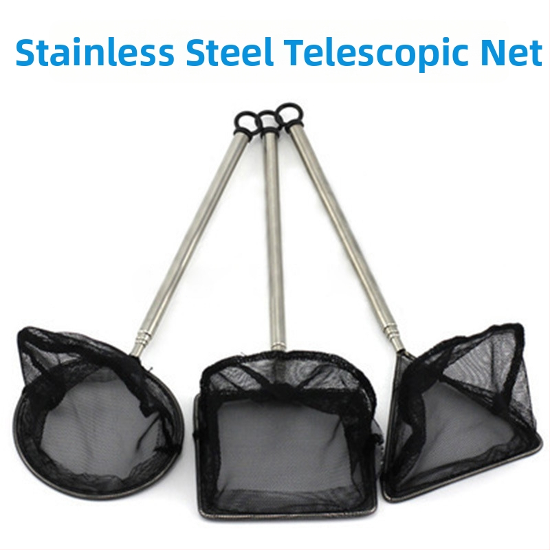 Teleskopinis žuvų gaudiklis akvariumui – nerūdijantis plienas, kilmė Guangdong, žvejybos įranga