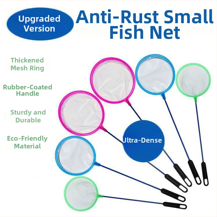 Akvaariumi püügivõrk koduseks kasutamiseks, ümmargune või ruudukujuline võrk väikeste dekoratiivkalade ja kuldkalade püüdmiseks