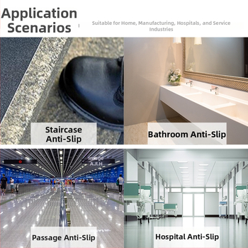 PVC anti-slydimo juostelė su matinės paviršiaus ir deimantų granulėmis; laiptams, laivams ir vidaus/ lauko grindims; storis 0,75 mm; atspari vandeniui.