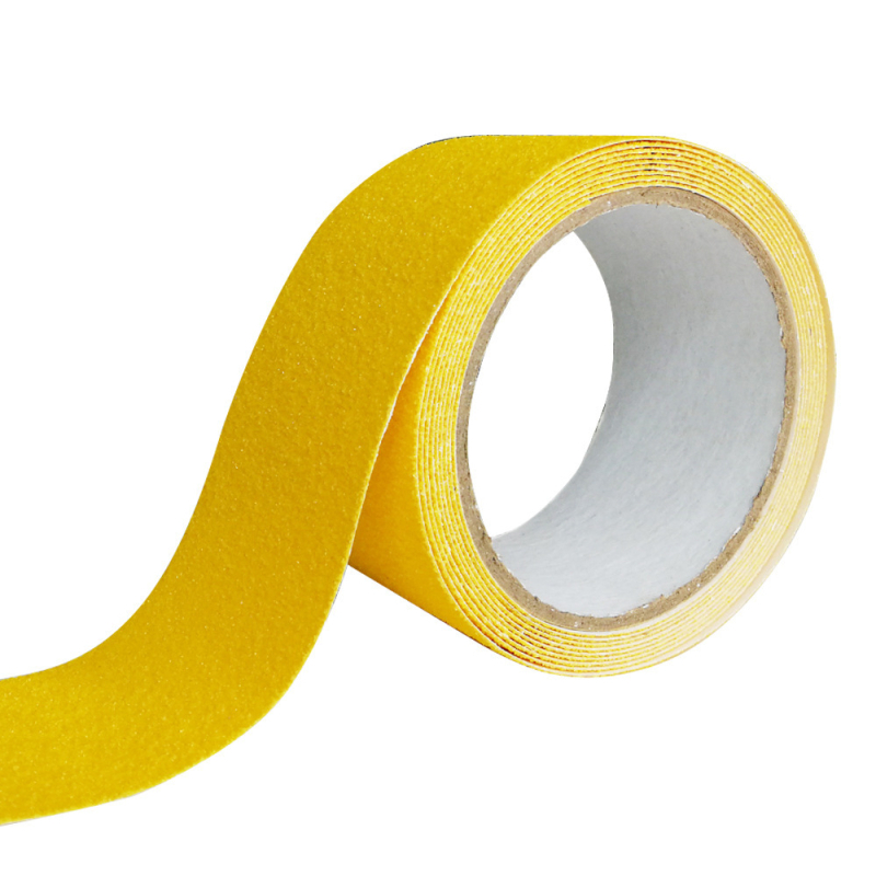 PVC anti-slydimo juostelė su matinės paviršiaus ir deimantų granulėmis; laiptams, laivams ir vidaus/ lauko grindims; storis 0,75 mm; atspari vandeniui.