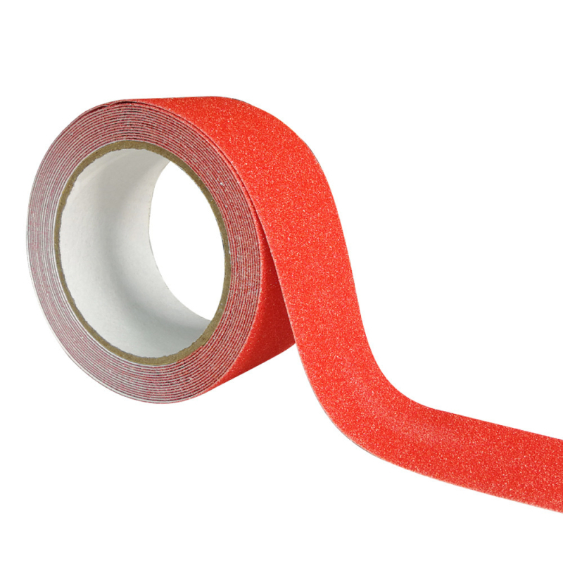 PVC anti-slydimo juostelė su matinės paviršiaus ir deimantų granulėmis; laiptams, laivams ir vidaus/ lauko grindims; storis 0,75 mm; atspari vandeniui.