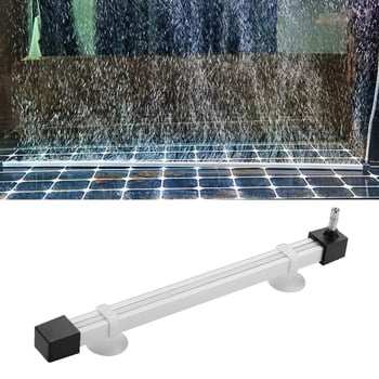 Аквариумно оформление с кислородна помпа и аксесоари – пясъчна лента, лента за балончета, въздушен диск, неръждаема стомана; тегло 0.1 кг; Внос: Не; Частна марка: Не