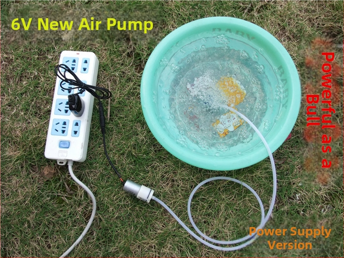 Oro siurblys žuvų auginimui, DIY modelis, 3-6V atsarginė siurbimo įranga maitinimo nutrūkus, modelis 370, svoris 0,1 kg