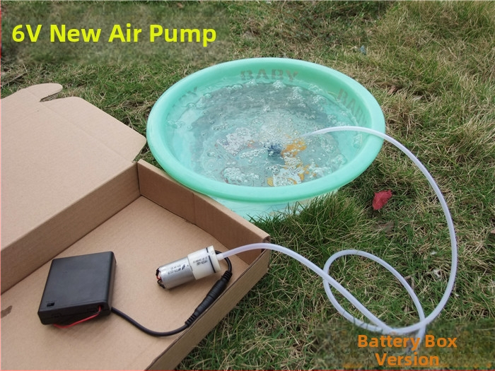 Oro siurblys žuvų auginimui, DIY modelis, 3-6V atsarginė siurbimo įranga maitinimo nutrūkus, modelis 370, svoris 0,1 kg