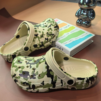 Vyrų kamufliažiniai sandalai, uždara pirštų dėžutė, EVA viršus ir padas, kvėpuojantys, neslystantys