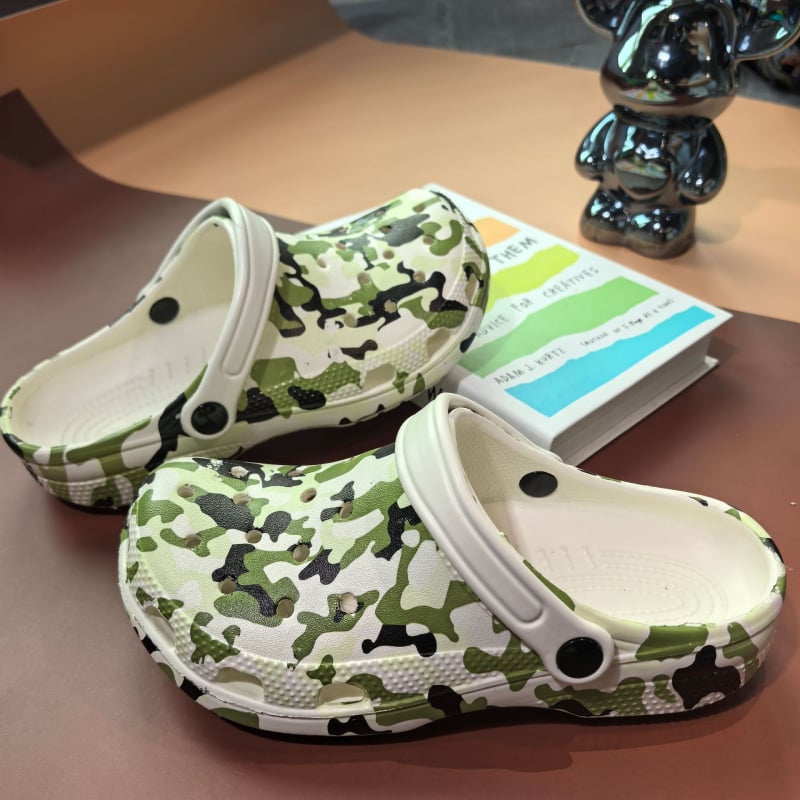 Vyrų kamufliažiniai sandalai, uždara pirštų dėžutė, EVA viršus ir padas, kvėpuojantys, neslystantys