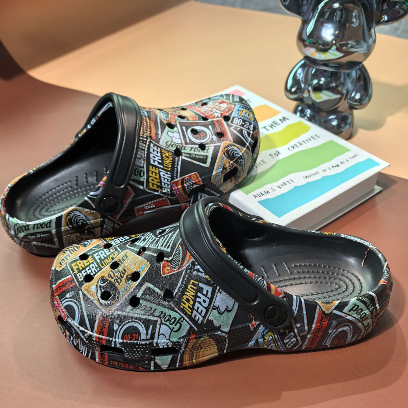 Vyrų kamufliažiniai sandalai, uždara pirštų dėžutė, EVA viršus ir padas, kvėpuojantys, neslystantys