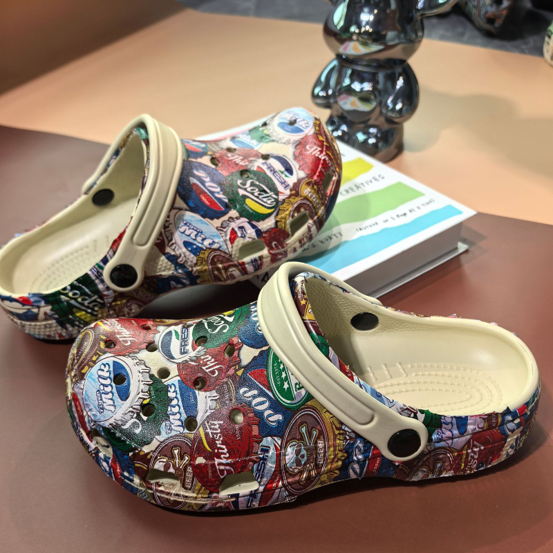 Vyrų kamufliažiniai sandalai, uždara pirštų dėžutė, EVA viršus ir padas, kvėpuojantys, neslystantys