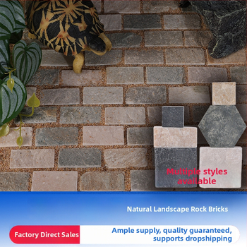 Dabas akmens dārzkopības ķieģeļu dekorācijas akvārijam – ķieģeļu stilā dekorēšana bruņurupucim un zivīm, 10 g, 1 gab., Levana