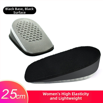 Keliamieji įdėklai vyrams ir moterims, nematomi vidiniai pakėlimo įdėklai, silikono + putų, modelis SZ-09, stilius: pusės įdėklas, kulno įdėklas