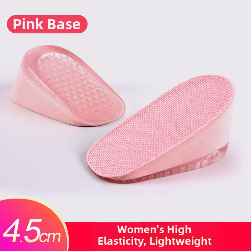 Keliamieji įdėklai vyrams ir moterims, nematomi vidiniai pakėlimo įdėklai, silikono + putų, modelis SZ-09, stilius: pusės įdėklas, kulno įdėklas