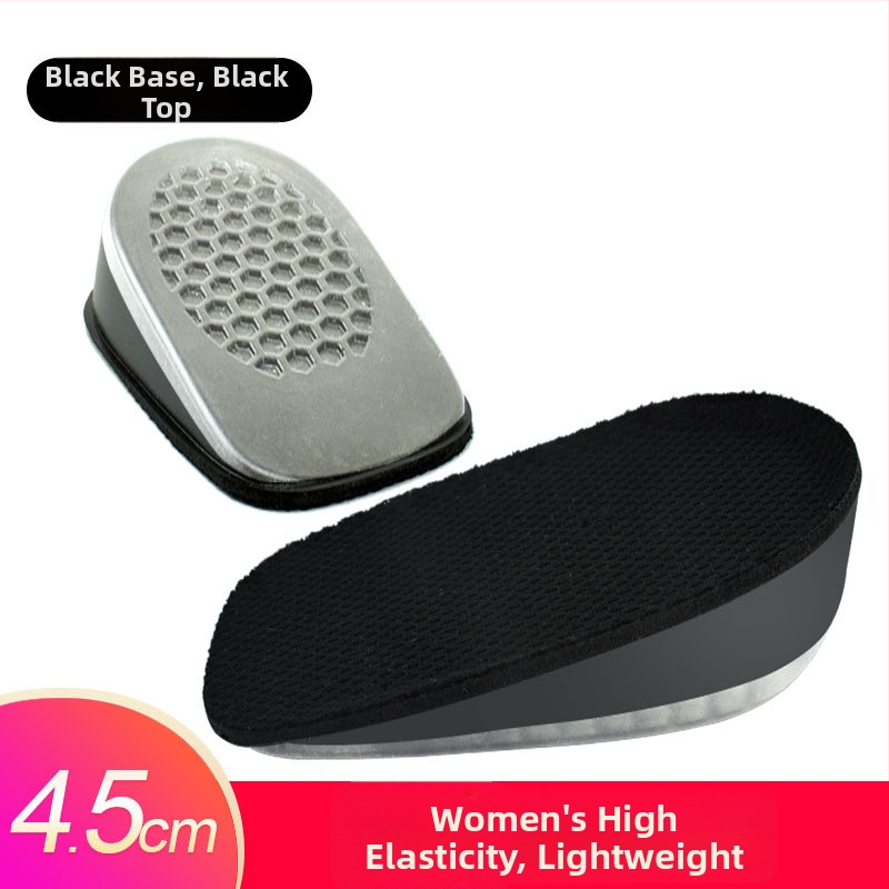 Keliamieji įdėklai vyrams ir moterims, nematomi vidiniai pakėlimo įdėklai, silikono + putų, modelis SZ-09, stilius: pusės įdėklas, kulno įdėklas