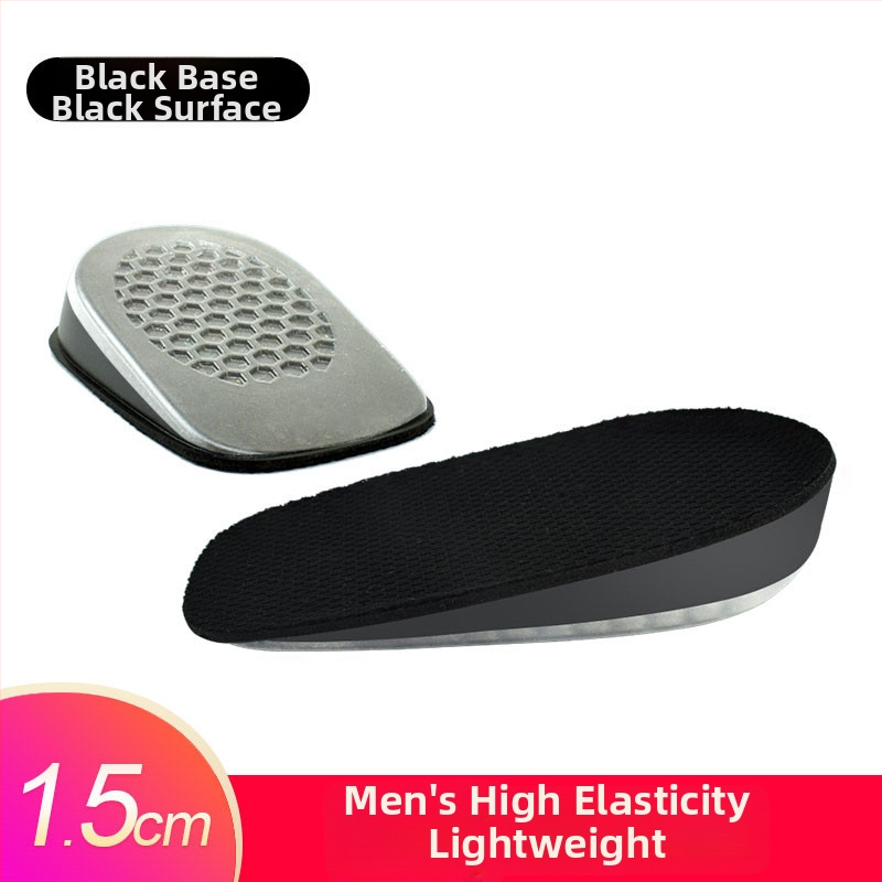 Keliamieji įdėklai vyrams ir moterims, nematomi vidiniai pakėlimo įdėklai, silikono + putų, modelis SZ-09, stilius: pusės įdėklas, kulno įdėklas