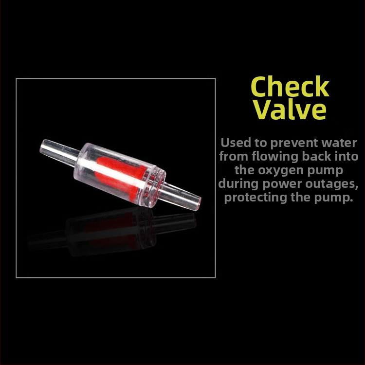 Jingye plastikinis atgalinės srovės vožtuvas akvariumo deguonies siurbliui – atgalinės srovės prevencija, svoris 0.1 kg