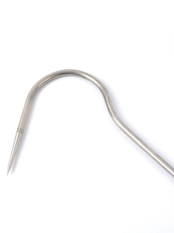 Кука за риболов с дървена дръжка и дълга дръжка, неръждаема стомана, за водни растения